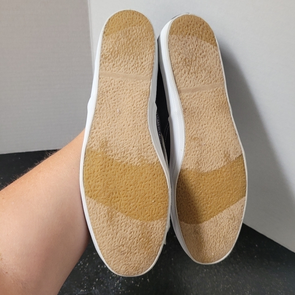 Keds Navy Canvas Sneakers with White Soles and Laces - Picture 8 of 8